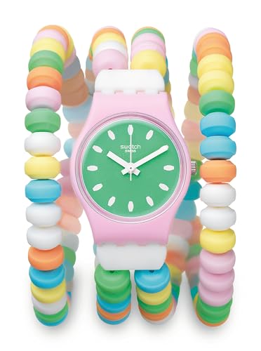 Swatch nan Unisex Watch Casual Polymer Quartz Waterproof Caramellissima S
