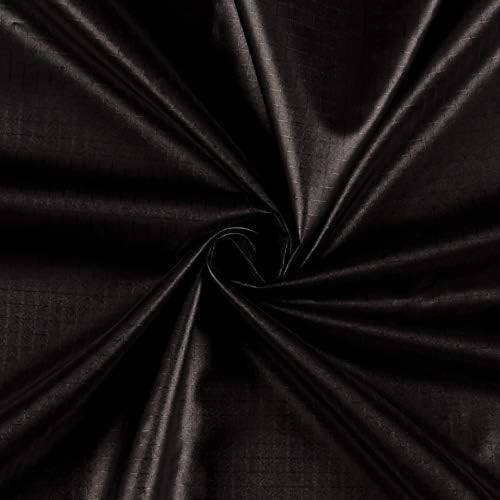 Nylon Rip Stop Black, Fabric by the Yard