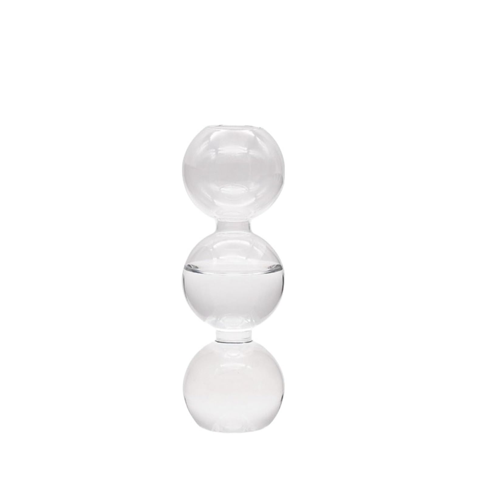 2Pcs Glass Vase Simple Creative Hydroponic Flower Pot Funny Modern Spherical For Home