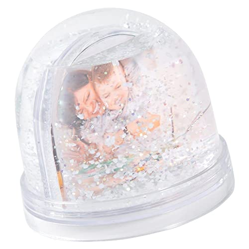 Ocadeau Schneekugel mit eigenen Fotos - Transparente Schneekugel mit...