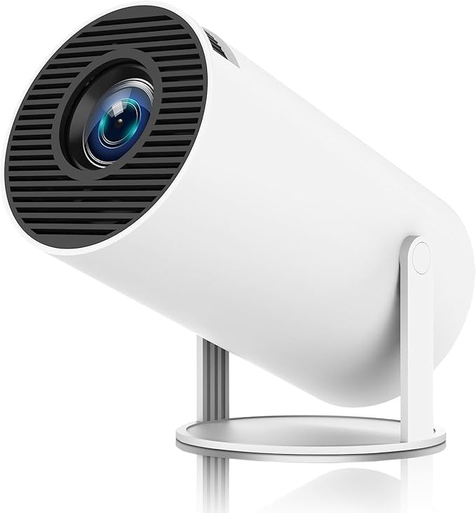 SHOPEASE1 Hy300, Smart Portable Android 11 Mini Projector, 220 ANSI, 4K/1080P, Wi-Fi 5G BT 5.0, 180 Degree Rotation