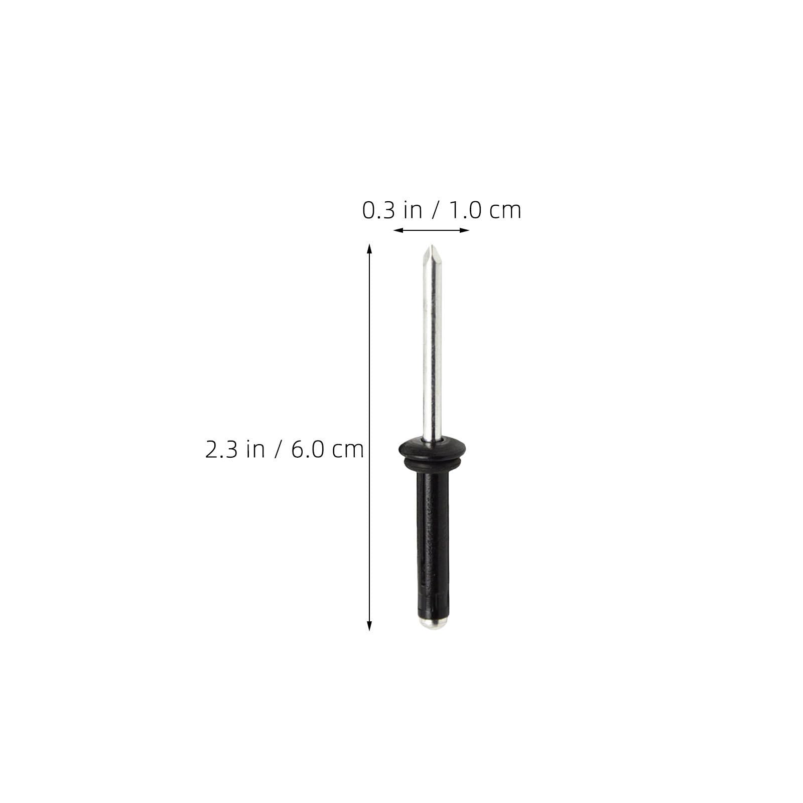 Kichvoe 120 Piezas Remaches Tri-Grip para Kayak de Aluminio Negro, Kit