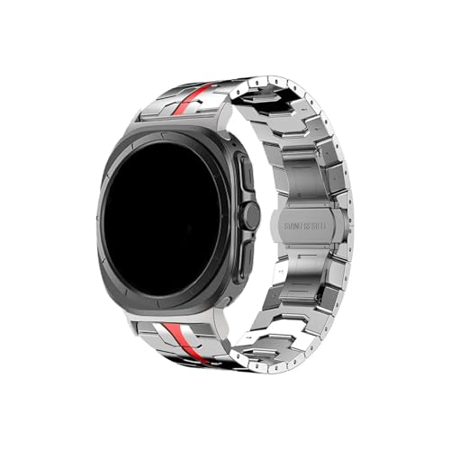 �V�[�����X�A�[�N�I�[�����X�e�����X�|�o���h�ɓK������Samsung Galaxy Watch 7 Ultra 47mm(Silver Red)