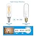 AIELIT T8 4W Classic LED Tube Light Bulb, E12 Mini Candle Base, Tube Edison-Style Filament Bulb 40-Watt Equivalent for Office, Shopping Malls, 400 lm, Clear Glass, Soft White 3000K, 8 Pack