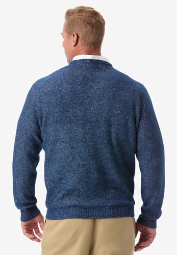 KingSize Men's Big & Tall Soft Cable Knit Crewneck Sweater2