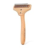 Artero Leo. Deslanador Ergonómico de 17 Hojas. Cepillo Profesional para Perros, Elimina Subpelo y Pelo Muerto con Máxima Suavidad y rapidez