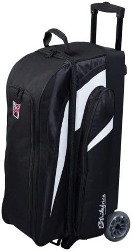 KR Cruiser Triple Roller Bowling Bag- Black ()