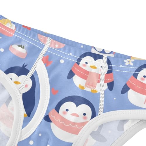 KLL Cute Penguin Babies Pattern Toddler Boys Soft Briefs Cute Undies4