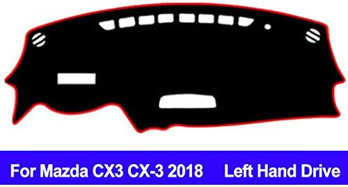 AUCD Car Dashboard Cover for Mazda CX3 CX-3 2018 Dash Mat Automobile Dash Pad DashMat Sun Shade Carpet Anti-UV Non-Slip
