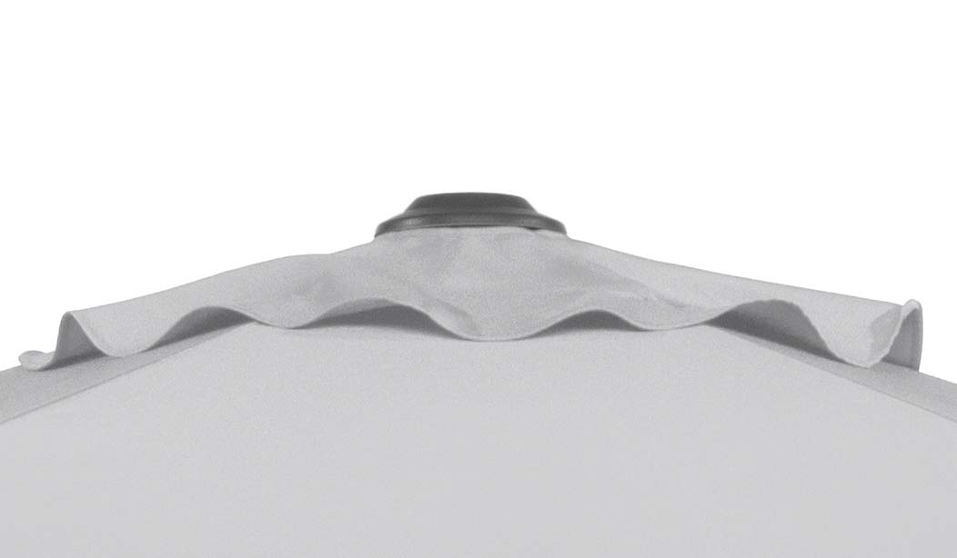 Schneider-Schirme Ombrellone Sevilla, grigio argento, 240 x 140 cm, rettangolare, 667-14, telaio in acciaio, rivestimento in poliestere, peso 4,6 kg