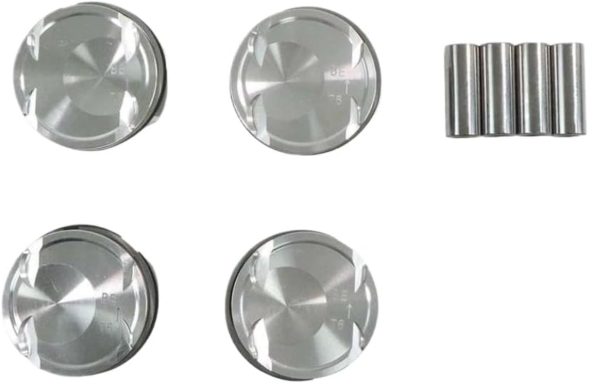 4PCS Engine Pistons And Rings Kit Set 23410-2BCA0 Compatible With G4FJ 1.6L Engine For I30 Kona Lafesta Cars
