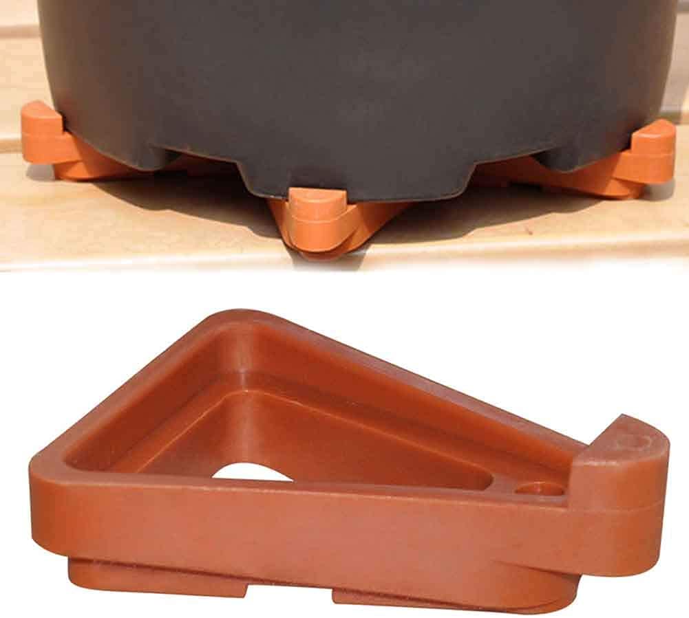 12 Blumentopffüße Aus Kunststoff, Schwarz – Unsichtbare Erhöhung Für Bessere Drainage, Innen & Außen