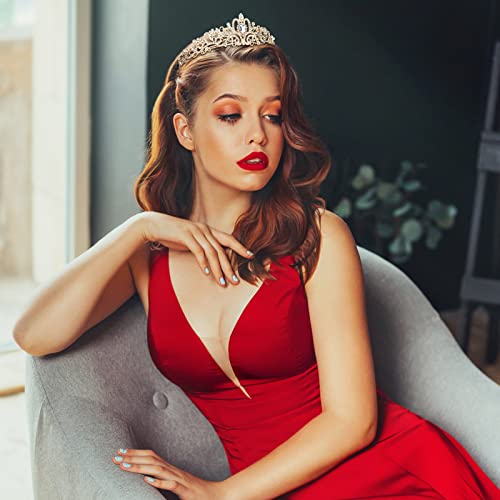 CIEHER Tiara Crowns for Women & Girls - Bridal, Wedding, Prom, Quinceanera, Birthday & Christmas Crown Gifts4