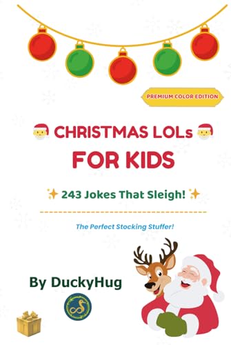 Christmas Jokes for Kids Ages 8-12: 243 Hilarious Illustrated Jokes with Bonus Colorable Art: Hardcover Color Edition: The Ultimate Family-Friendly ... & Premium Christmas Gift for Boys and Girls image 2