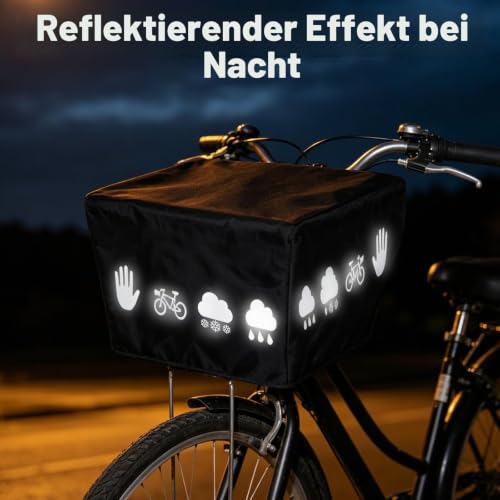 AUNGCSHE Regenschutz Fahrradkorb, Fahrradsattel Regenschutz- für Alle Fahrradkörbe Hinten, Fahrradsattel… – Ansicht 5
