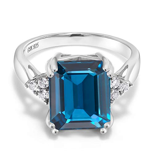 Gem Stone King 5-10 Cttw Gemstone Birthstone Engagement Ring for