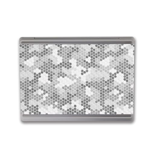 Image of MightySkins Carbon Fiber Skin Compatible with Microsoft Surface Laptop Go 3 (2023) Full Wrap Kit - Camo Hexadots | Protective, Durable Textured Carbon Fiber Finish | Made in The USA