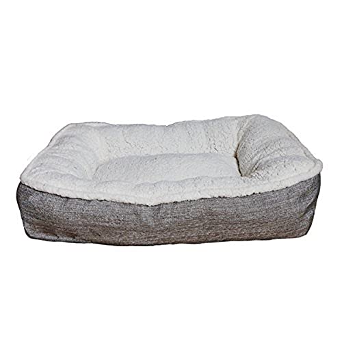 Rosewood Plush/Tweed Teddy Bear Dog Mattress, Large