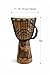 JIVE Djembe Drum African Bongo Congo Wood Drum Deep Carved Solid Mahogany Goat Skin Professional Quality 16