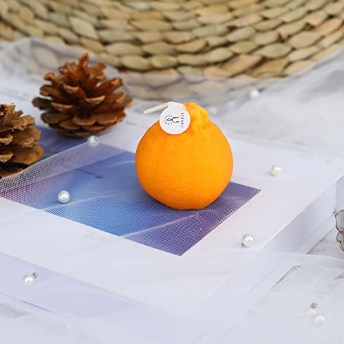 Bokin Orange Shaped Scented Candle, Fruit Aroma Soy Wax Decorative Candle For Table Photo Prop Birthday Gift, Meditation Stress Relief Mood Boosting Bath Yoga #TOP5
