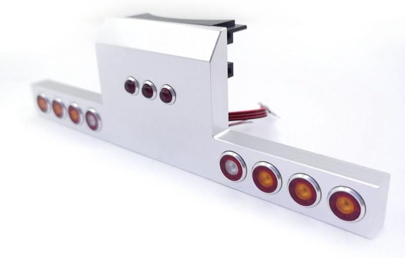 US in Stock, Tail Beam Tail Lamp Taillight for 1/14 56301 King 56344 RC Tractor RC Car Parts