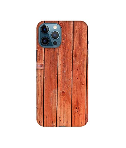Image of Amazon Brand - Solimo Designer Wooden Door 3D Printed Hard Back Case Mobile Cover for Apple iPhone 12 Pro Max