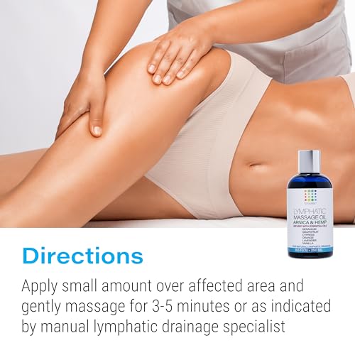 Image of Bruizex Lymphatic Drainage Massage Oil, Arnica & Hemp Seed,8.5 Oz