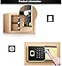Safe Waterproof Digital Safe Box,Security Safe Box, Steel Embedded Electronic Safe with 4 Batteries and 2 Keys, Numeric Keypad Lock, Exquisite Cash Box, Professional Business Tools Safe Box