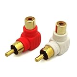 3Aカンパニー　ステレオピンL型変換プラグ　RCA×2　AAD-STL