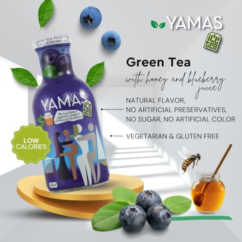 Yamas Green Tea with Blueberries Natural, SugarFree, GlutenFree