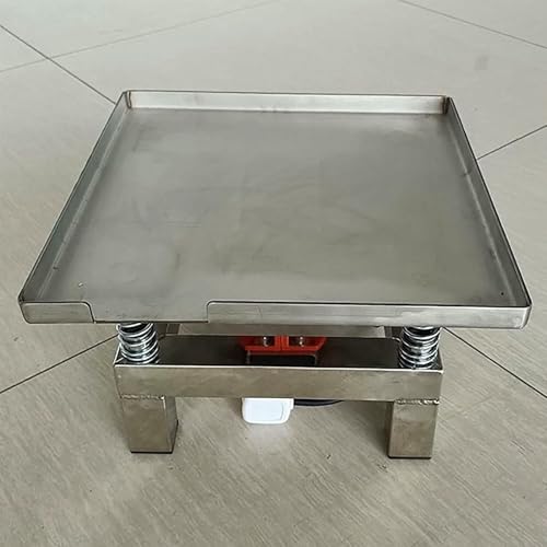 Mesa vibratoria para concreto, plataforma compactadora de acero inoxidable, banco de ensayo vibratorio para eliminar burbujas y agitar precipitados miniatura 3