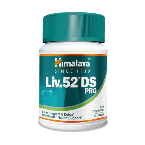 Himalaya Liv.52 DS PRO – Apoyo Avanzado para el Hígado y Detox Corporal | 5 Extractos Herbales | 60 Tabletas