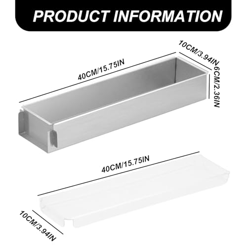 Tiramisu Pan Non-Stick Stainless Steel Rectangle Cake Pan with Acrylic Lids Removable Multipurpose Practical Baking Mold for Tiramisu Cheesecake - Image 3