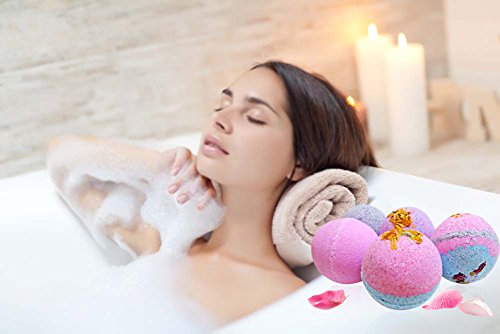 Littlefun 304 Stainless Steel Bath Bomb Mold With 2 Sizes 4 Sets 8 Pieces Hemispheres For Making Your Diy Craft Soap ✮Unique Design Latch For Large Mold ✮ Mix Your Own Recipes ✮ Free 2 Gift Bags #TOP1