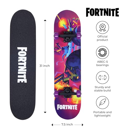 Image of 31-Inch Skateboard, 9-Ply Maple Deck, ABEC 5 Bearings