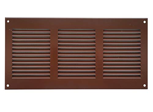 Awenta KP55 - Rejilla de ventilación anti-insectos (300 x 150 mm, Marrón, mr3015b Cover
