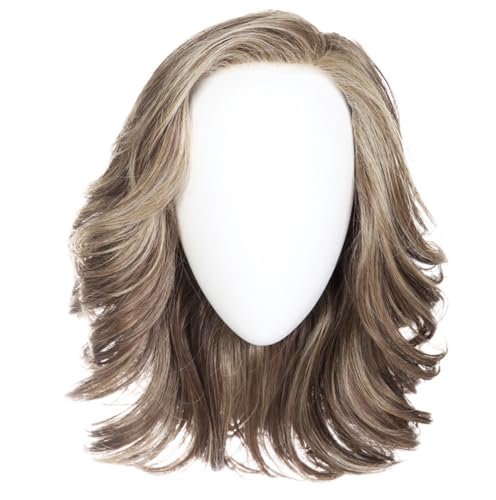 Raquel Welch Flip The Script Mid-Length Layered Wig With Lace Front and Memory Cap lll, Average Cap Size, RL119 Silver And Smoke