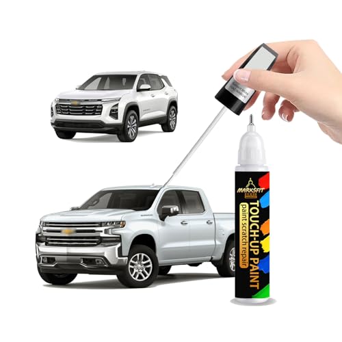 Front and/or Rear Fascia Peeling - 2017-2019 Chevrolet Corvette 8 Summit White(GAZ/WA8624) Touch Up Paint For Chevrolet Exact Match-Chips and Nicks 2 in 1 Car Paint Pen Scratch Rapair for Tahoe/Suburban/Blazer/Colorado/Trax/Chevy/Silverado/Equinox/Traverse