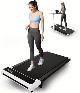 Walking Pad Treadmill with Incline,Under Desk Treadmill with Incline 2 in 1 for Walking and Jogging,2.5HP Compact Incline Walking Pad for Home Office with Remote Control