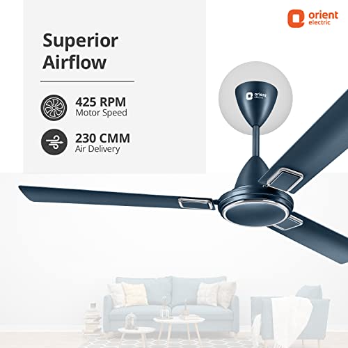 Image of Orient Electric 1200 mm Falcon 425 Deco Ceiling Fan (Aqua Teal)
