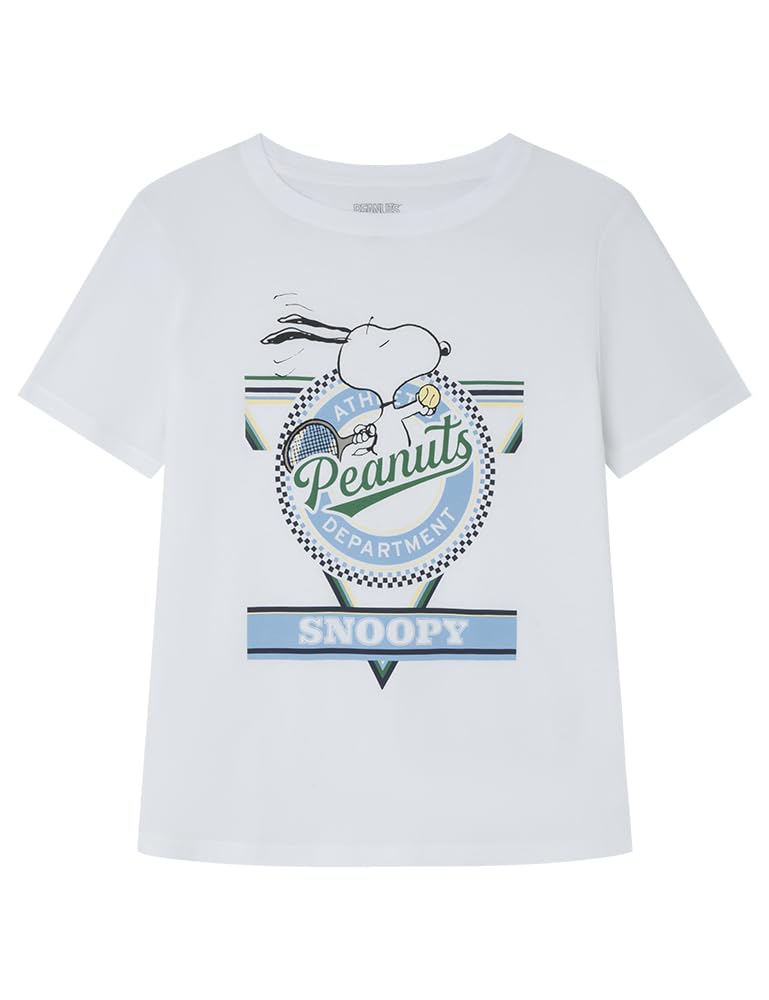 SPRINGFIELD Women's T-Shirt, Standard White, M