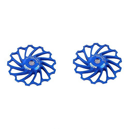 Rear Derailleur Pulley, Bike Bicycle Ceramic Bearing Jockey Wheel Aluminium Alloy Rear Derailleur