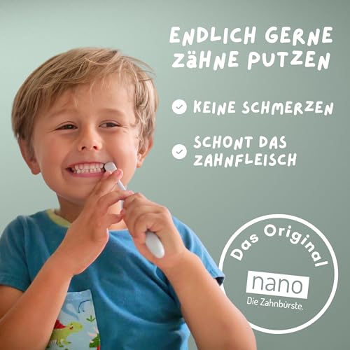 nano Die Zahnbürste. 2er-Pack | Nano | Kinder | Kleinkind | Baby | 18.000 Borsten | Weich | Extra weich | Super soft | Sensitiv | Sanft | Effektive Reinigung | Schonend für das Zahnfleisch – Bild 4