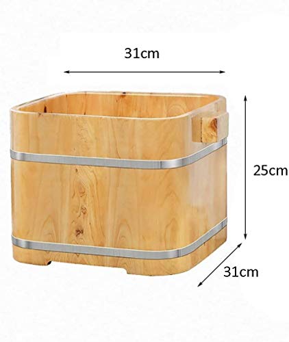 Cubeta de Madera para Baño de Pies Spa y Pedicura miniatura 2