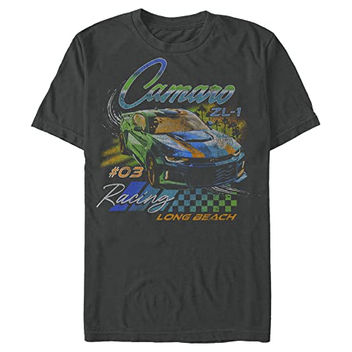 General Motors Men's Camaro Racer Short Sleeve Tee Shirt, Charcoal, Large by Fifth Sun - Used condition - US$15.85