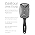 Ibiza Hair Contour Vent Detangling Brush with Boar/Nylon Ball Tip Bristles | Geometrical Design Contours to the Shape of the Head for Damage Free Detangling | Waterproof & Heat Resistant