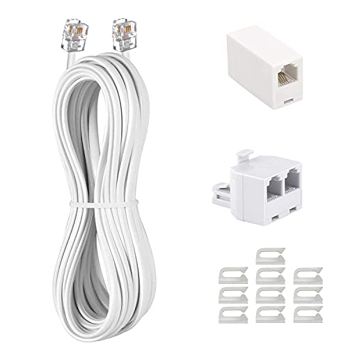 RUITEXUN RJ11 から RJ11 電話延長ケーブル 1m Amazon | RUITEXUN 電話延長ケーブル 5フィート/1.5m 電話モデム