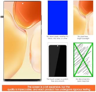 OLED for Samsung S22 Ultra 5G Screen Replacement for S22 Ultra LCD Display SM-S908U SM-S908E LCD Digitizer Touch Assembly Black with Frame (US Version,Support Fingerprint)