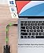 USB C to DVI Cable 4K 3FT USB Type-C to DVI Cord Thunderbolt 3/4 Compatible for iPhone 16/15 Pro Max, MacBook Pro/Air, iPad Pro, iMac, S23, XPS 17, Surface Book 3 and More