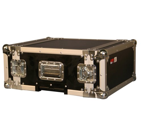 Gator Cases G-Tour Audio Road Rack With Wheels, Retractable Pull Handle, And Heavy-Duty Tour Grade Hardware; 17" Rackable Depth, 4U (G-Tour 4Uw) #TOP4
